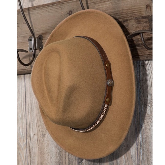 DOLLY Western style panana hat - CAMEL